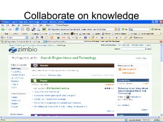 Collaborate on knowledge 