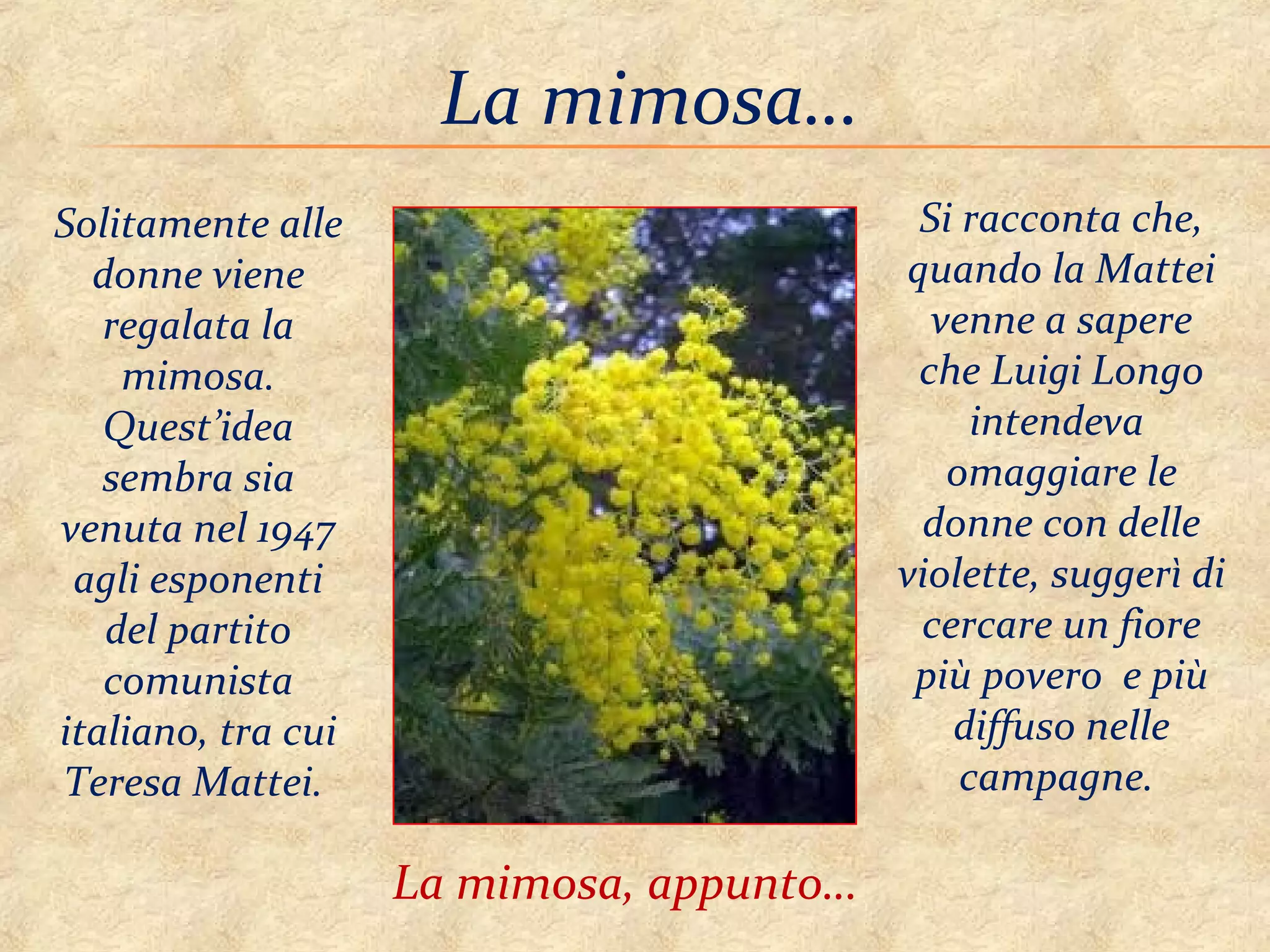 Il giorno della donna | PPT