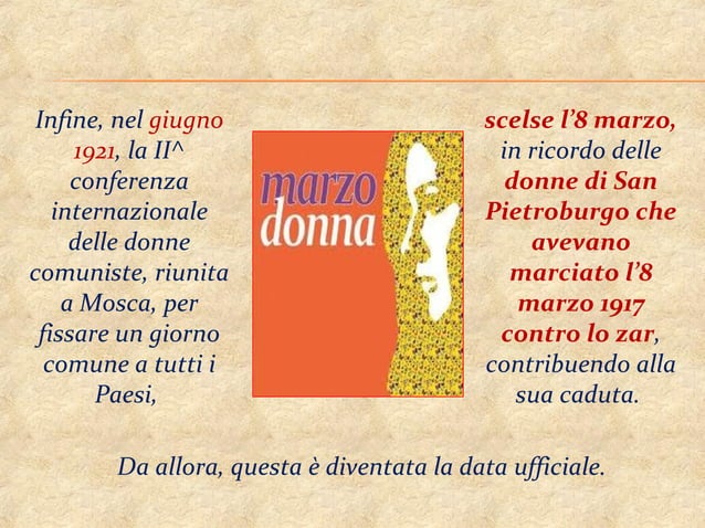 Il giorno della donna | PPT
