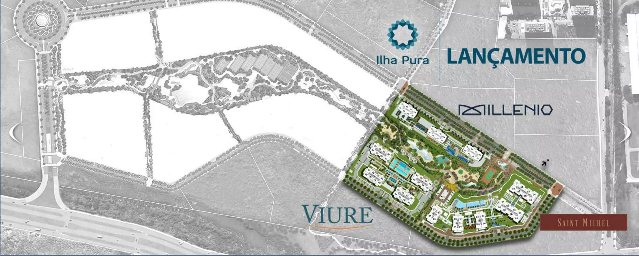 Ilha Pura Bairro - 2, 3 e 4 quartos - Barra da Tijuca