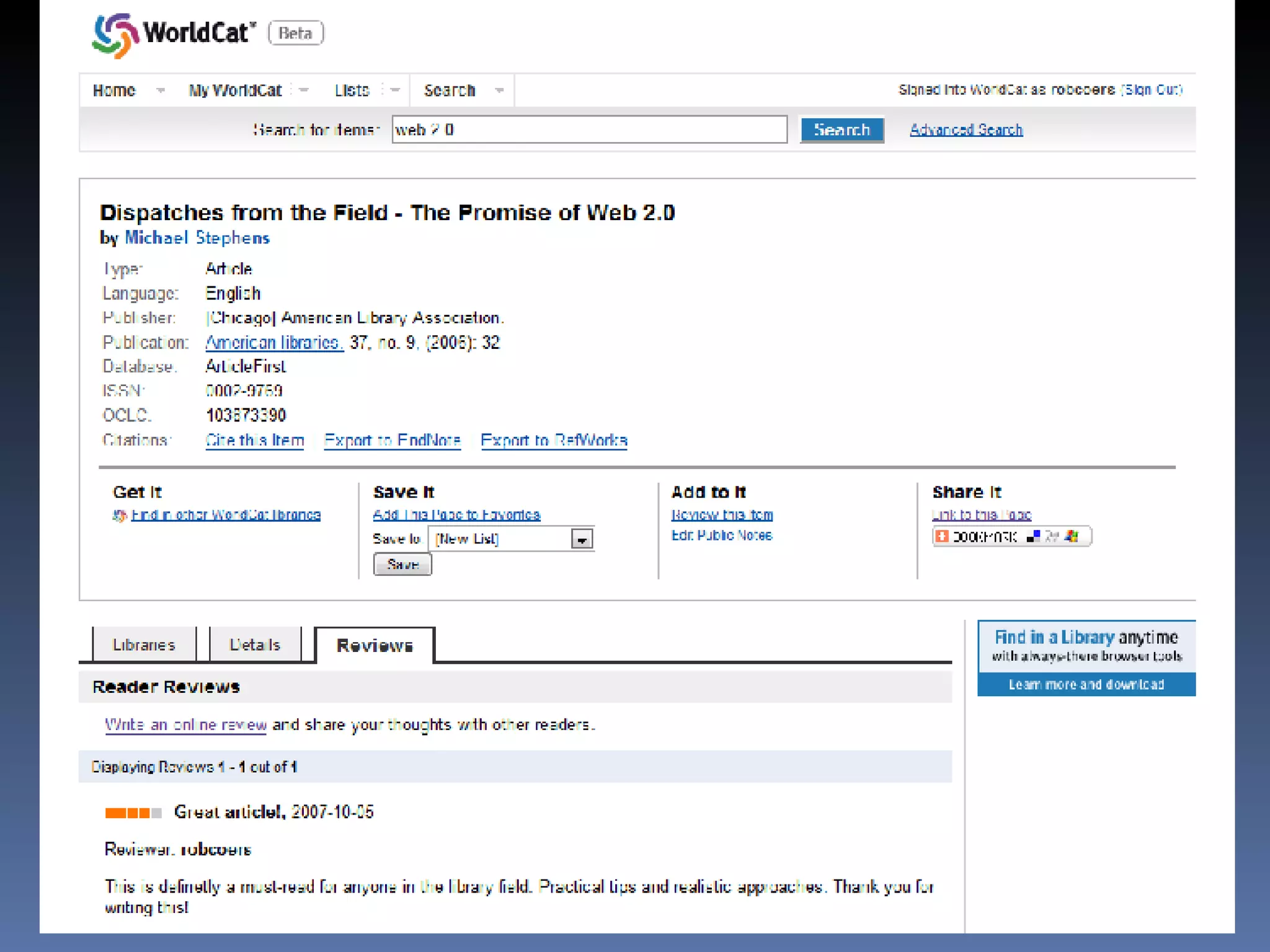 Internet Librarian International 2007 
