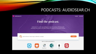 PODCASTS: AUDIOSEAR.CH
 