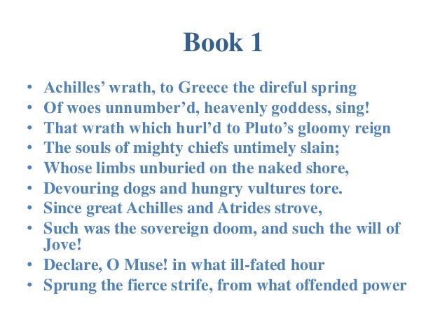 Iliad Book 1
