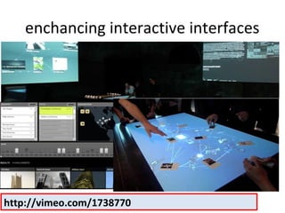 enchancing interactive interfaces




http://vimeo.com/1738770
 