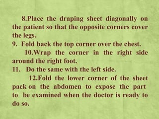 Positioning and Draping of Patients During Medical Examination in the ...