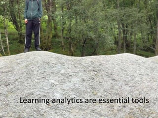 Learning analytics are essential tools
 