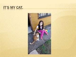 IT’S MY CAT.
 
