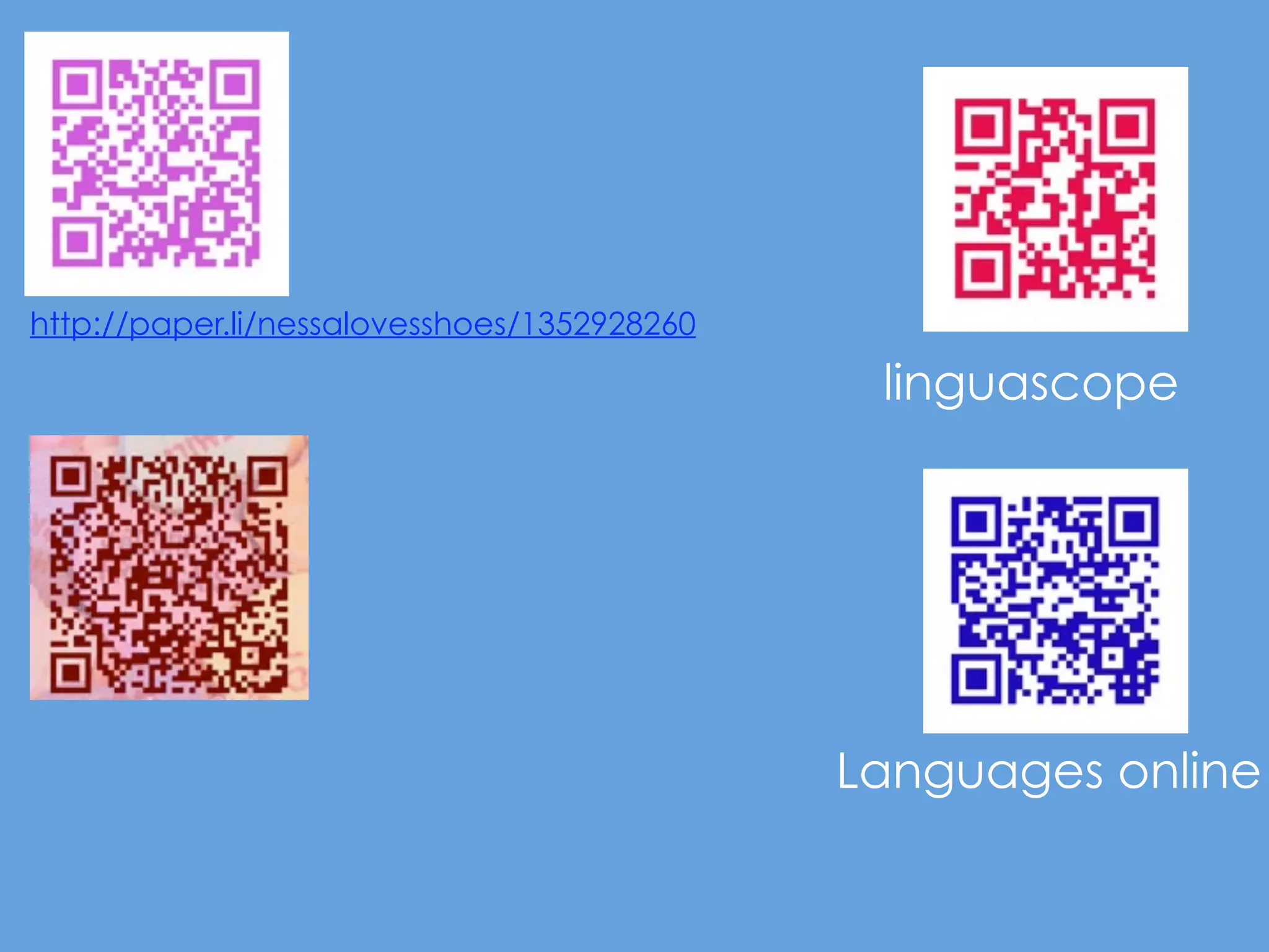 http://paper.li/nessalovesshoes/1352928260

                                              linguascope




                                             Languages online
 