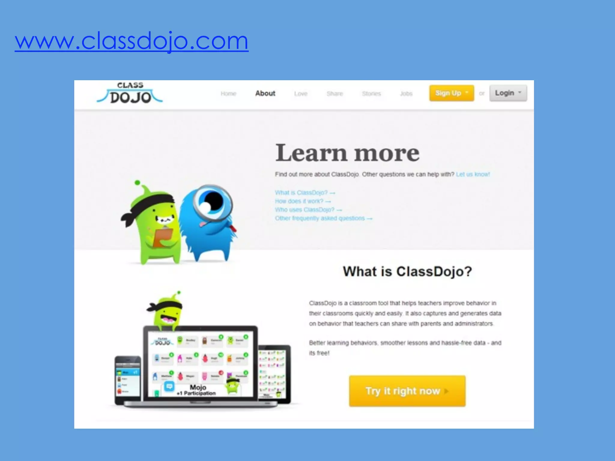 www.classdojo.com
 
