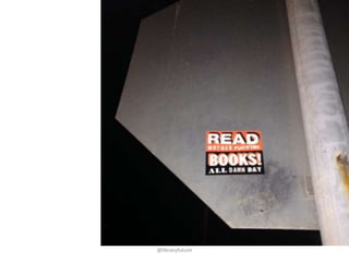 FAA panel says (non connected) devices will be safe to
use on most parts of flights.
• Process reflects our struggle to catch up policy to
expectations.
• Sometimes change takes time for valid reasons.
Example of working in rules valid in the past and role
of tech patience.

 