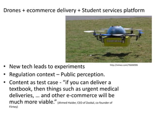 In competition w/ Netflix/Hulu, CBS is promoting
Video on Demand the day After Shows Air

• Expansion/acceptance of viewing on demand
• Another Napster moment for TV
• Amount of TV watched on demand rose >40%
this year
• And yet – broadcast TV is not dead

 