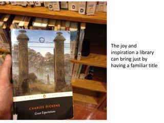 What I need from you Give us (more) your
inspirational examples we
can strive towards.
@libraryfuture

 