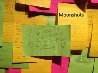 Moonshots
around core strengths

 