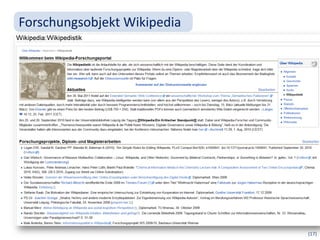 Forschungsobjekt Wikipedia




                             (17)
 