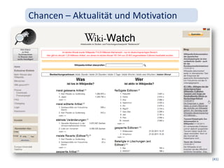 Chancen – Aktualität und Motivation




                                      (41)
 