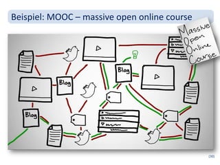 Beispiel: MOOC – massive open online course




                                              (30)
 