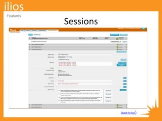 Sessions
(back to top)
Features
 