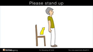 Ton Wesseling | @ TonW
 Run more experiments #ilive2015
Please stand up
 