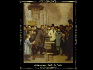 A Newspaper Seller in Paris.
 
