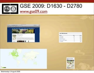 GSE 2009: D1630 - D2780
                      www.gse09.com




Wednesday 5 August 2009
 