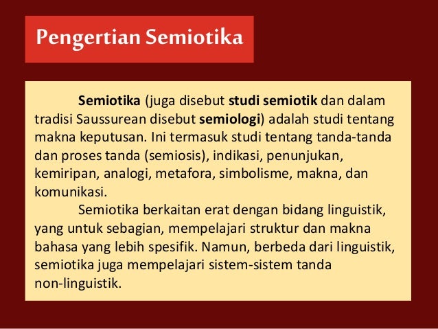 Komunikasi Semiotika