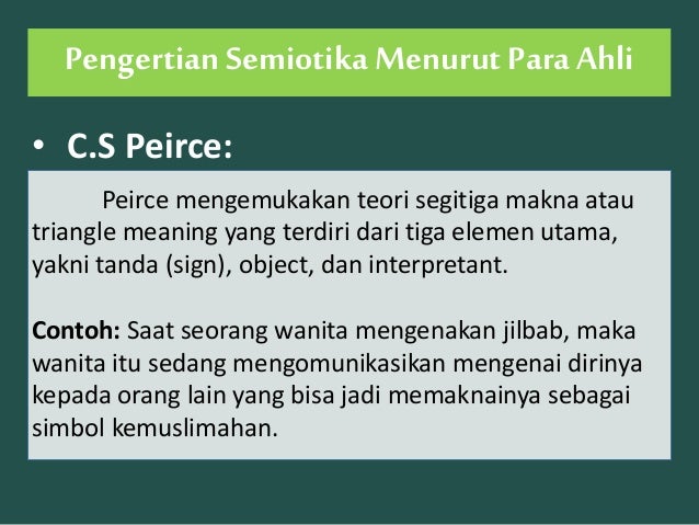Komunikasi Semiotika
