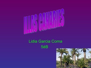 Lidia Garcia Coma 5èB ILLAS CANARIES 