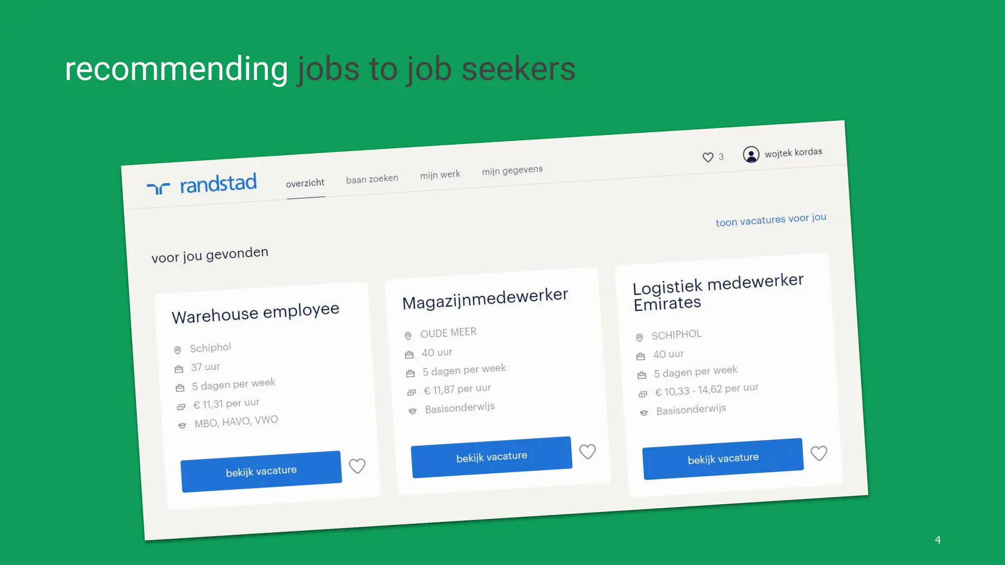 recommending jobs to job seekers
4
 