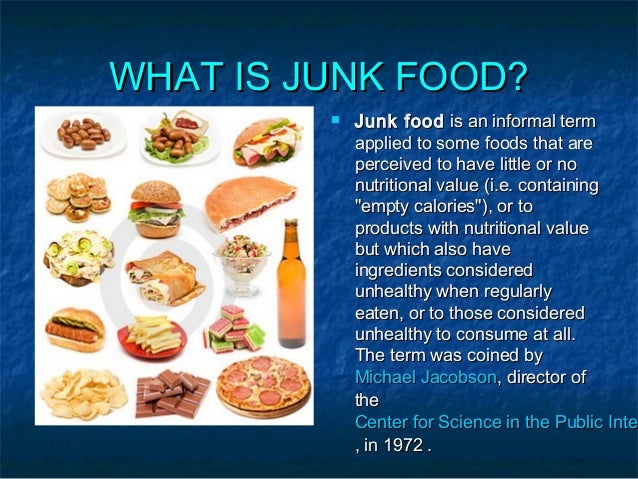 Ill effects of fast food Negative Effects of Junk Food on 
