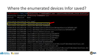 Where the enumerated devices Infor saved?
 