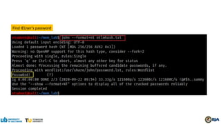 Find IEUser’s password
 