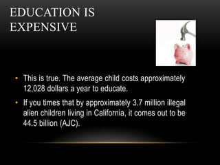 Education is EXPENSIVE<br />This is true. The average child costs approximately 12,028 dollars a year to educate. <br />If...
