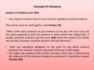 Relevance Evidence Examples Illegally obtained evidence | PPTX