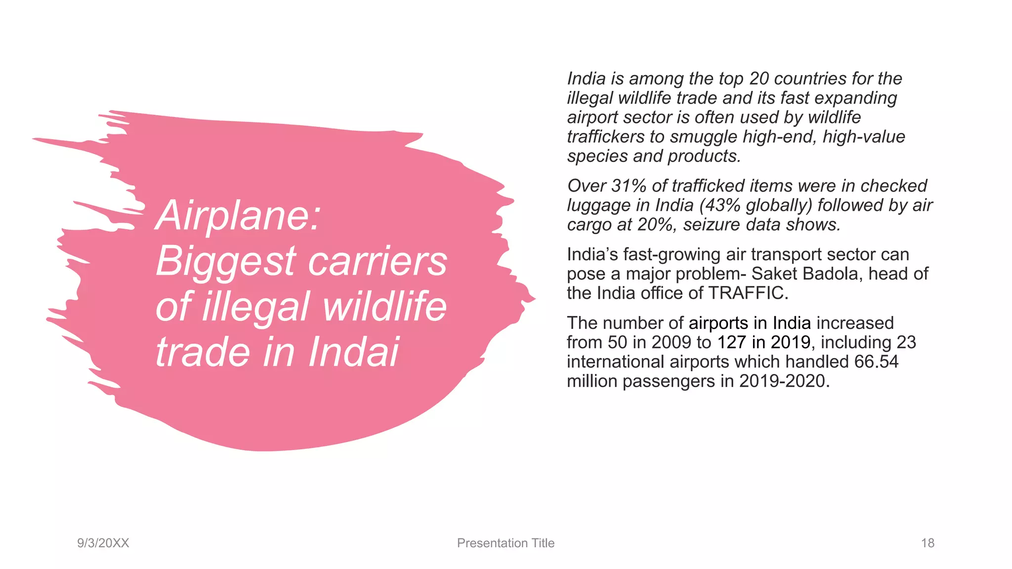 Illegal wildlife trade in india