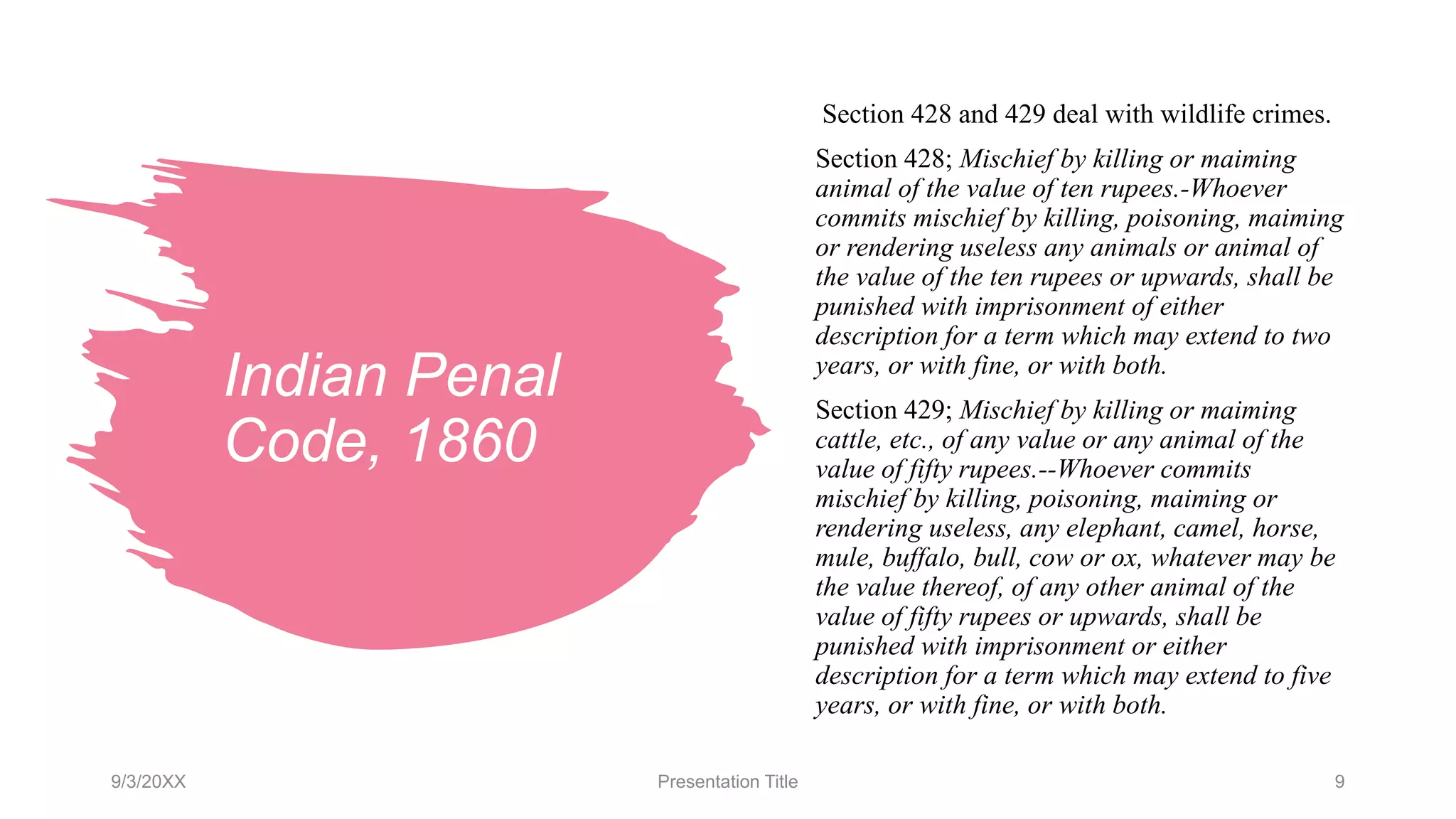 Illegal wildlife trade in india