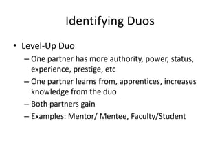 Dynamic Duos, Innovative Teams | PPTX