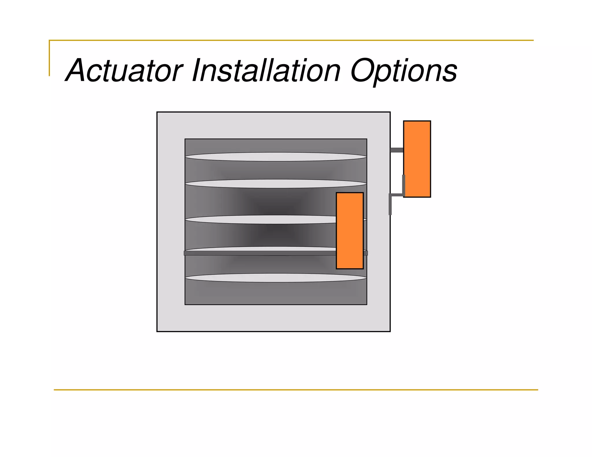 Actuator Installation Options
 