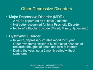 Illinois Doc Assist Bipolar Depression Presentation