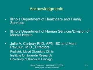Illinois Doc Assist Bipolar Depression Presentation
