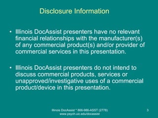 Illinois Doc Assist Bipolar Depression Presentation