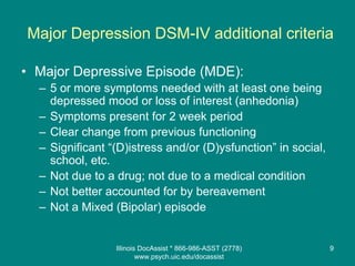 Illinois Doc Assist Bipolar Depression Presentation