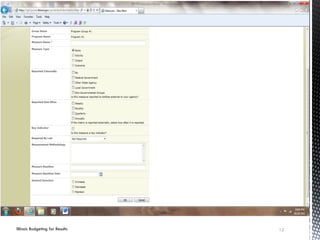 Illinois Budgeting for Results 12
 