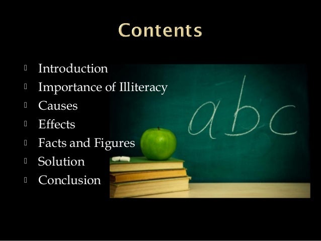 essay on illiteracy