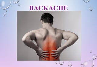 BACKACHE
 