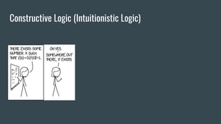 Constructive Logic (Intuitionistic Logic)
 