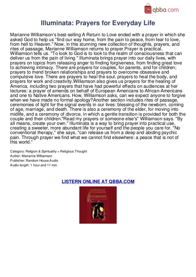 illuminata prayers for everyday life audiobook
