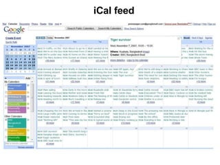 iCal feed 