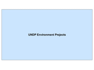 UNDP Environment Projects 
