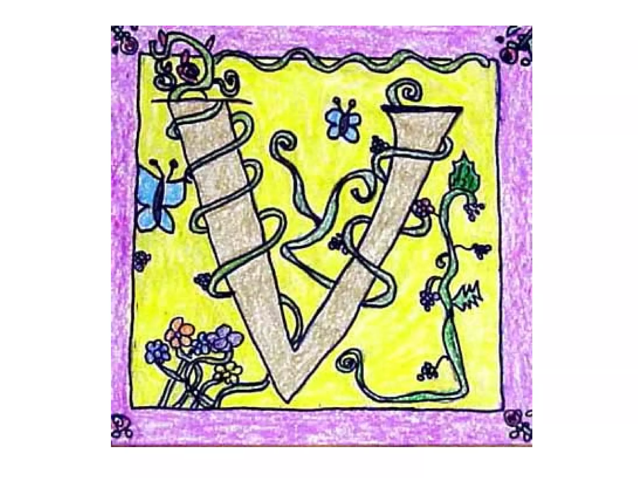 Illuminating letters powerpoint 