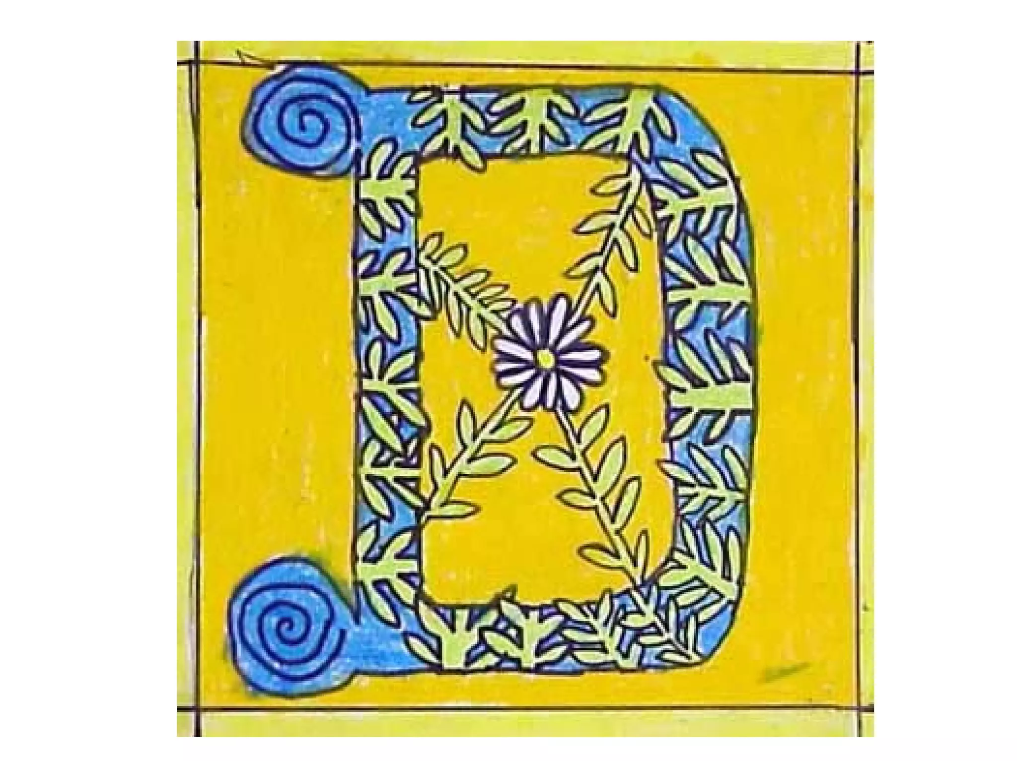 Illuminating letters powerpoint 